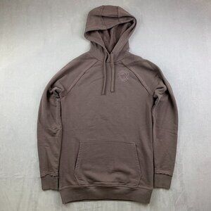 Gymshark Men Sweater Small Brown Hoodie Long Sleeve Legacy Pullover Bodybuilding